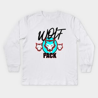 Wolf Pack Kids Long Sleeve T-Shirt